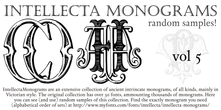Intellecta Monograms Random Samples Five